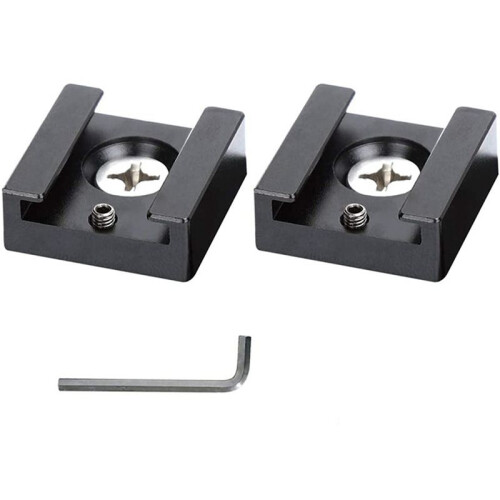 Cold Shoe Mount Aluminum Adapter Bracket Hot with 2