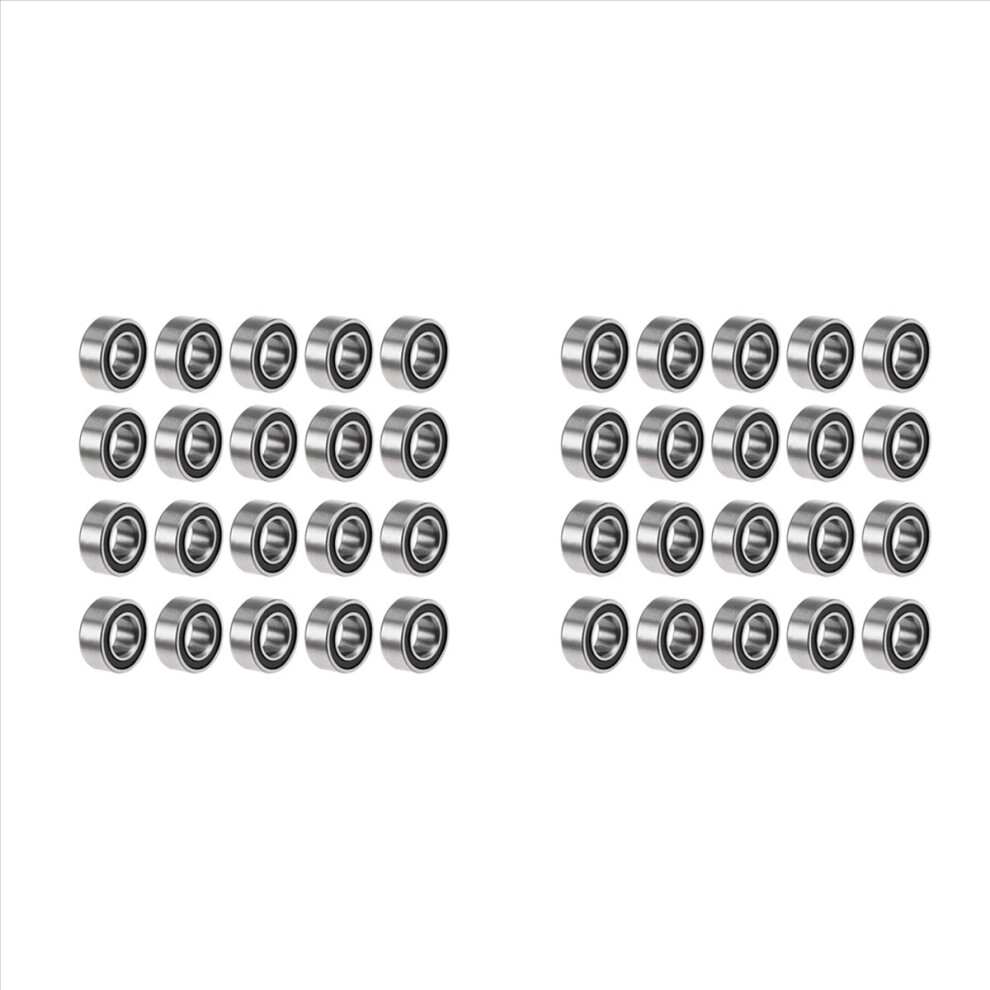 40Pcs Mr105- 5X10x4mm Ball Bearing Steel Double-Sh 4851335375075