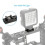 Cold Shoe Mount Aluminum Adapter Bracket Hot with 5