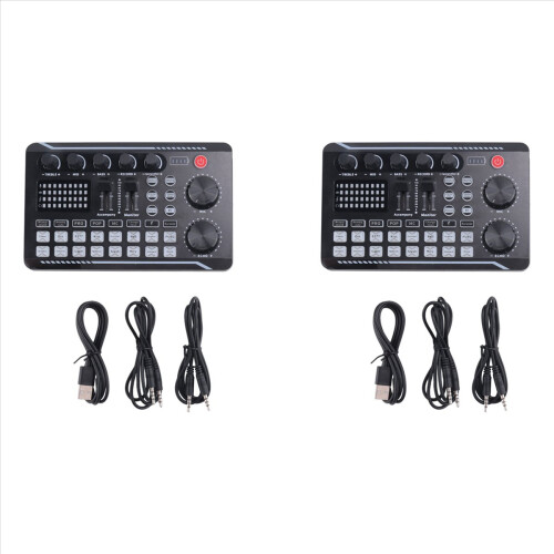 2X F998 Sound Card Microphone Audio Interface Mixe 1