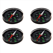 4Pcs 40mm Clear Liquid-Filled Camping Compass Hiki