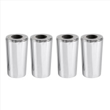 2 Pair Chrome Front Fork Shock Slider Cover Cowbel