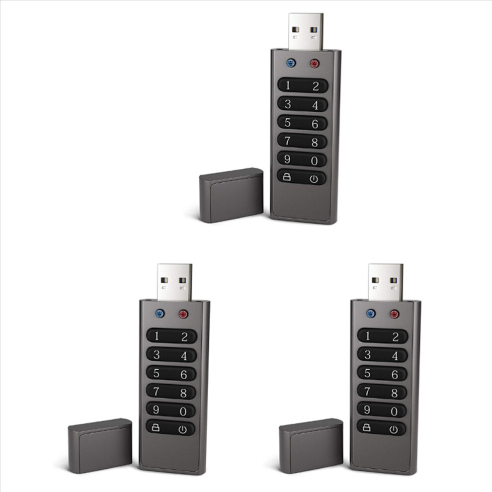 3X Secure Usb Drive, 32Gb Encrypted Flash Drive Ha 4851335389768