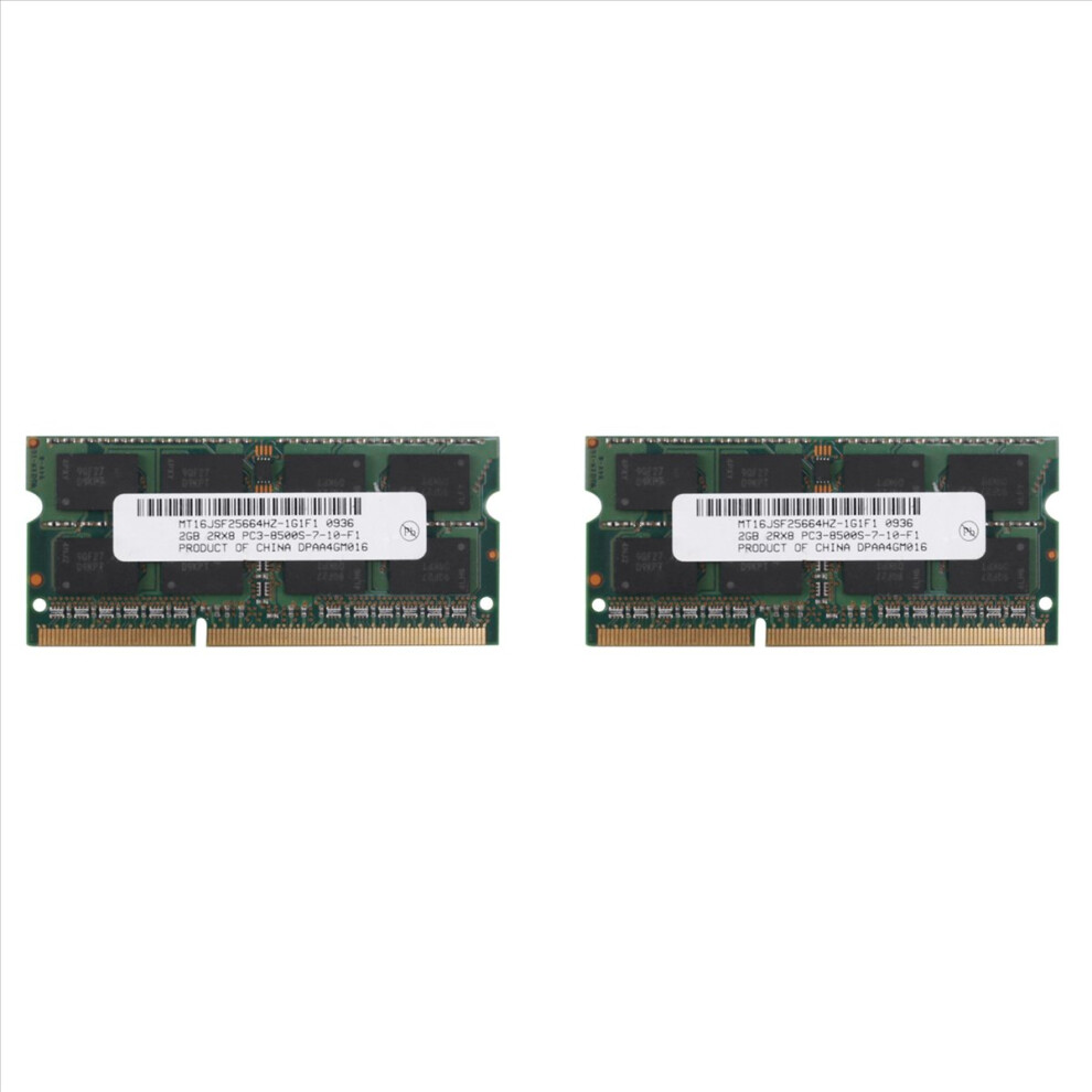 4X Ddr3 2Gb Laptop Memory Ram 2Rx8 Pc3-8500S 1066M Semoic