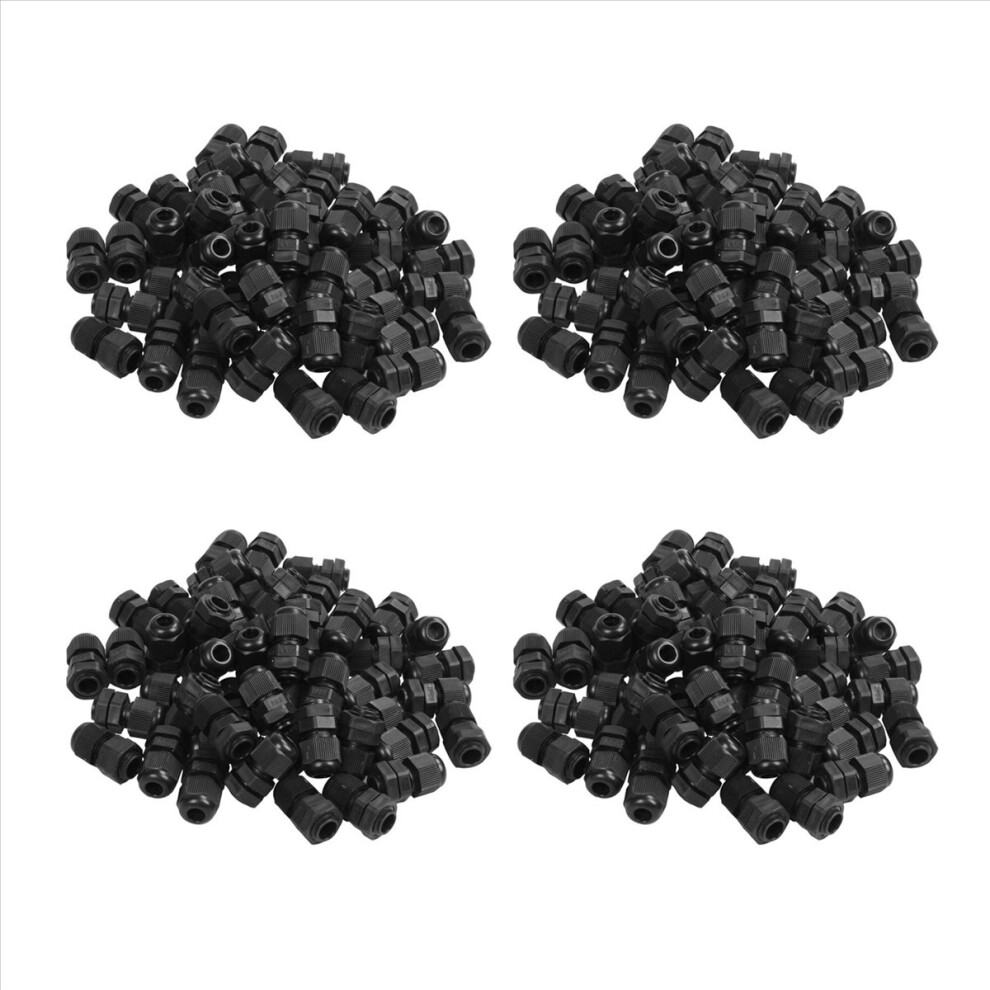 Pg7 Black Nylon Waterproof Strain Relief,Cord Grip 4851335376881