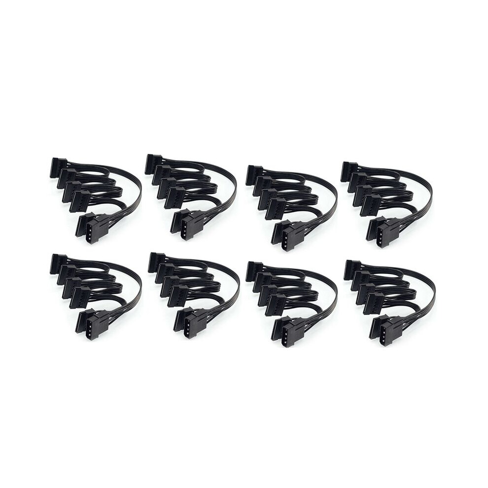 8X 4Pin Ide To 5-Port Power Supply Cable Molex Mul 4851335370988