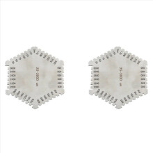 2X High Stainless Steel Hexagon Wet Film Comb Inst