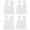 400Pcs PE Apron Disposable Long Barber Cloth Perm 2