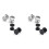 Jewelry Men Earrings, Circle Ear Studs, 6mm 4 Pair 1