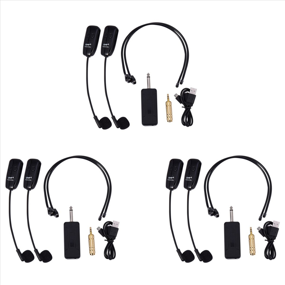 6X U12f Uhf One For Two Wireless Headset Microphon 4851335385531