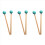 6Pcs Soft Rubber Head Sticks Wood Handle Bell Mall 1