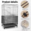 6Pcs Large Adjustable Bird Cage Cover Seed Catcher 7