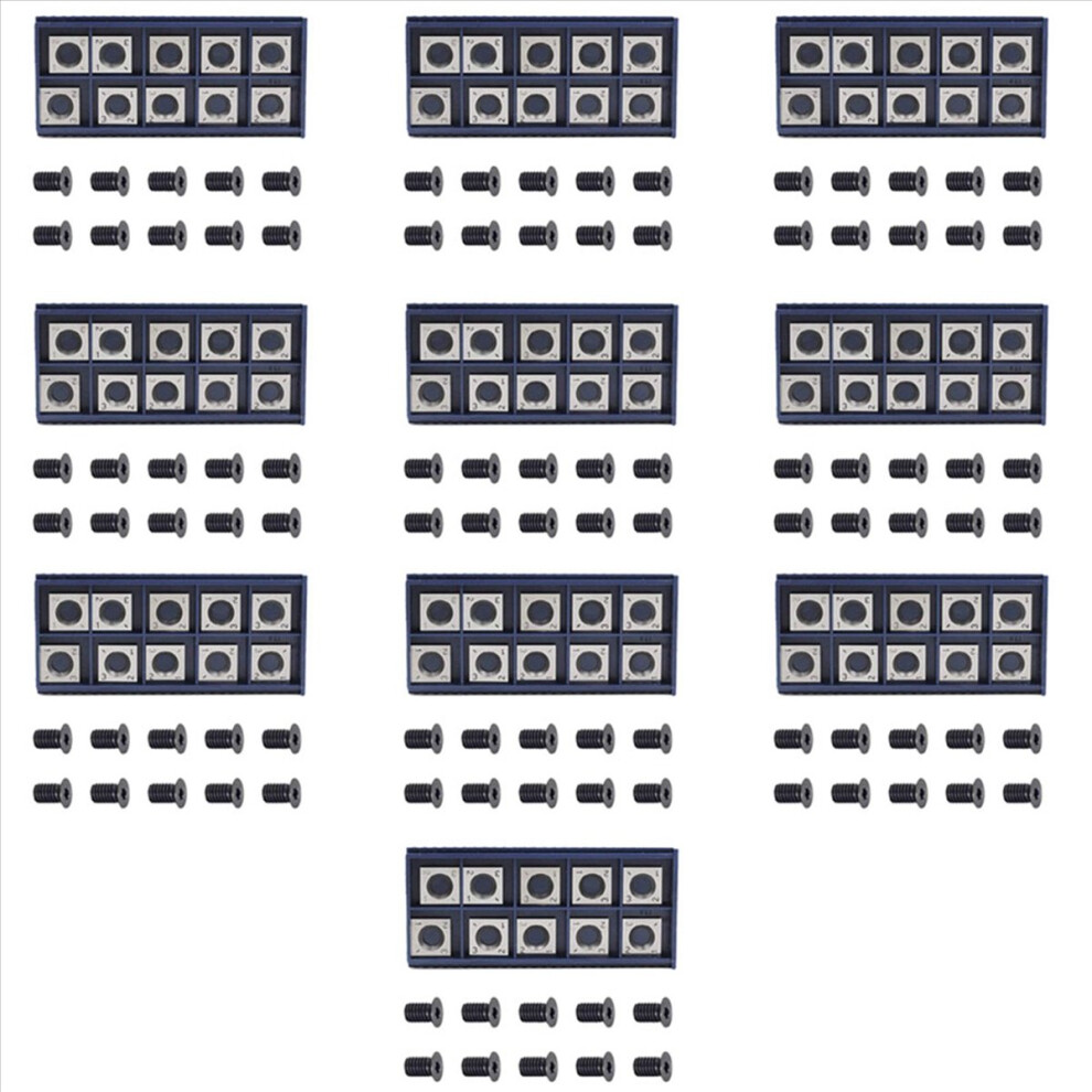 100Pcs 14Mm Square Straight Carbide Cutter Insert 4851335386705