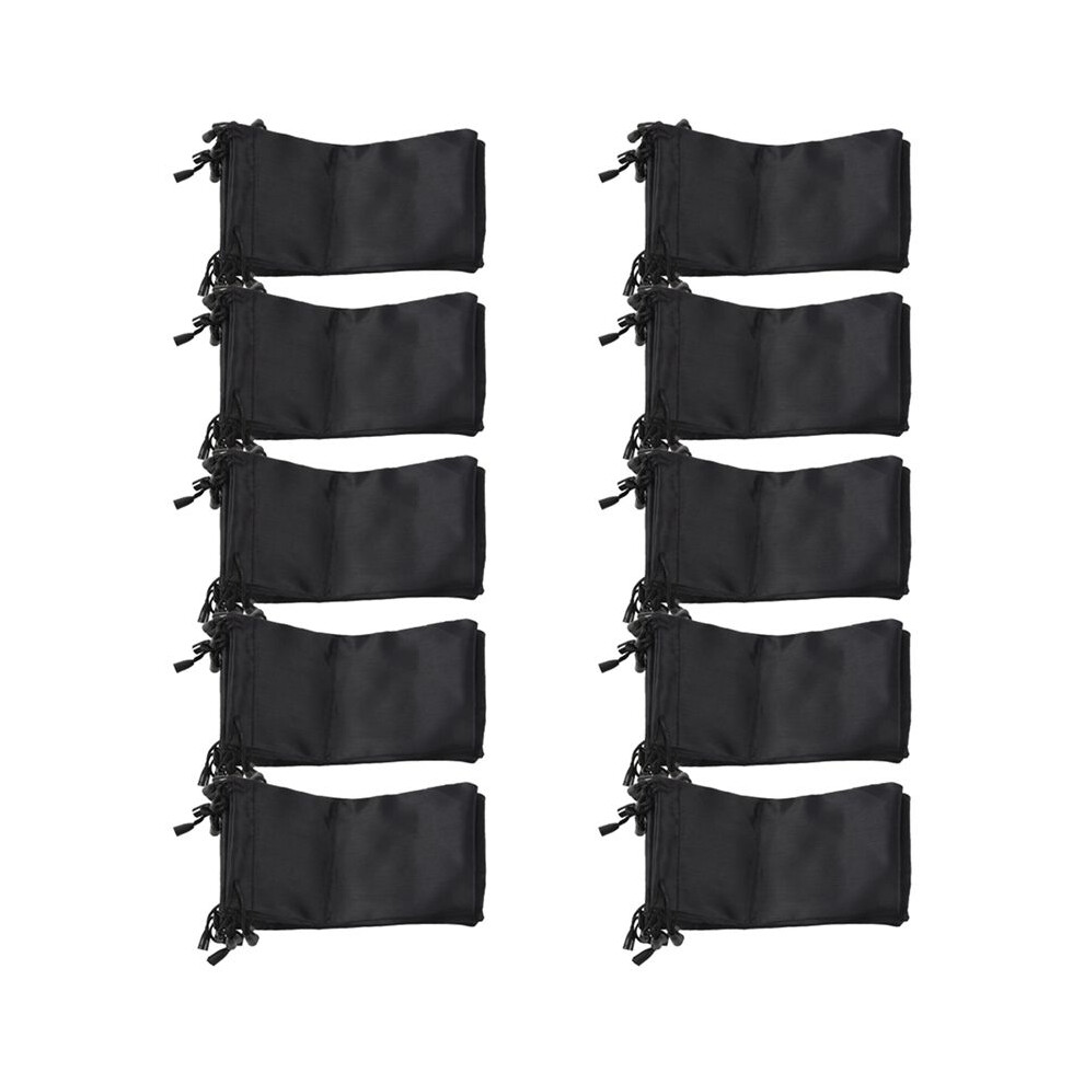 Semoic 100 Black Sunglasses Eyeglasses Cloth Pouch Bag 7.