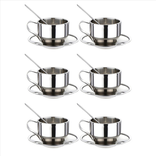 Insulated Coffee Cup Set - Stainless Steel Double