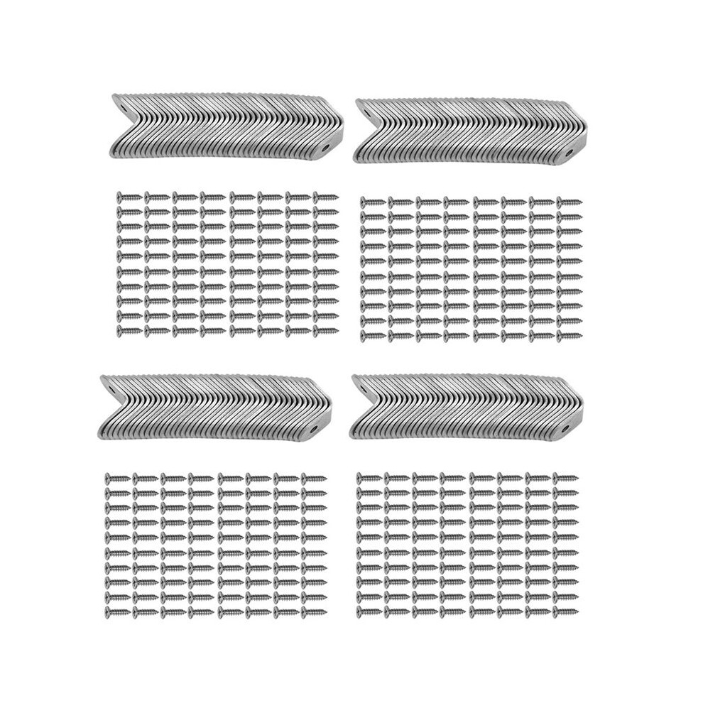 160Pcs L Bracket Corner With 320Pcs Screws, Bracke 4851335374283