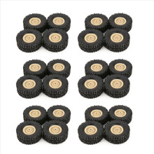 24Pcs Rim Tire Tyre for RC 1/16 Climbing Crawler C
