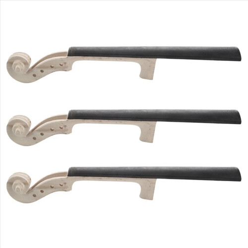 6X 4/4 Size Maple Violin Neck Ebony Fingerboard DI