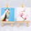 80 Sets Mini Display Easel with Canvas 8X8cm Weddi 8