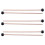 6Pcs Soft Rubber Head Sticks Wood Handle Bell Mall 1