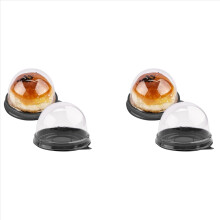 100 Pack Mini Cupcake Containers Clear Plastic Cak