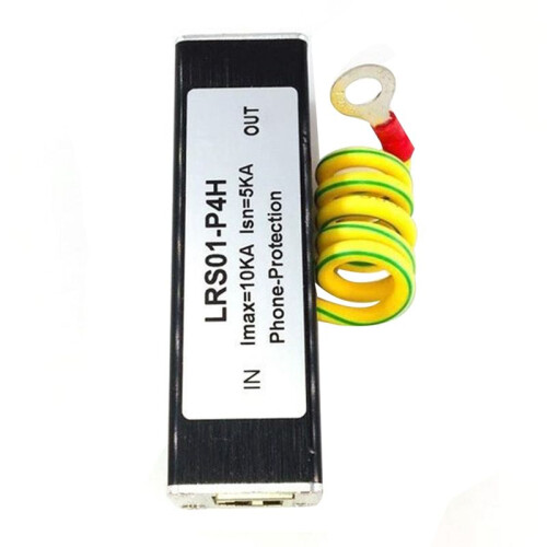 2X Telephone Fax Surge Protector Thunder Arrestor 2