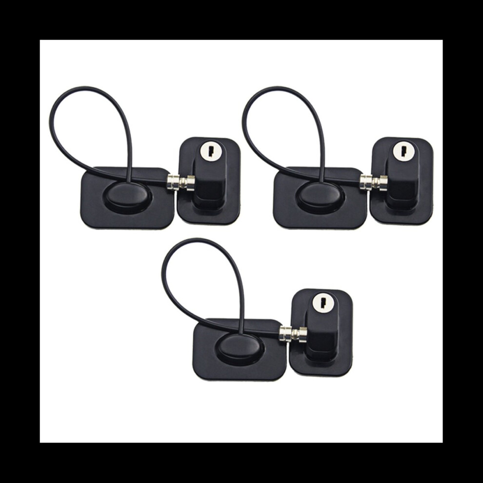 3X Baby Safety Window Restrictors With Lock Cable, Semoic