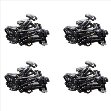 80Pcs Black Nine-Tooth Clip for Hair Extension Sna