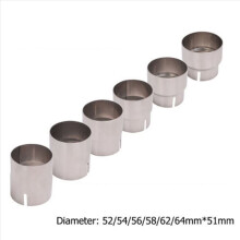2pcs 51mm to 54mm Exhaust Pipe Diameter Converter