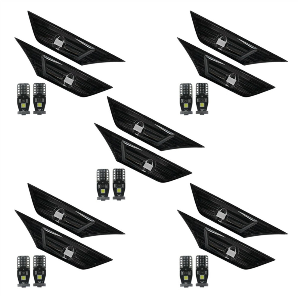 10X Smoke Tinted Lens Side Marker Lamp With Light 4851335398432