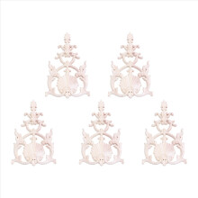 5X Rubber Wood Carved Applique Vintage Furniture
