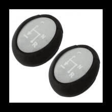 2X Gear Knob Automatic Silver for Smart Fortwo 450