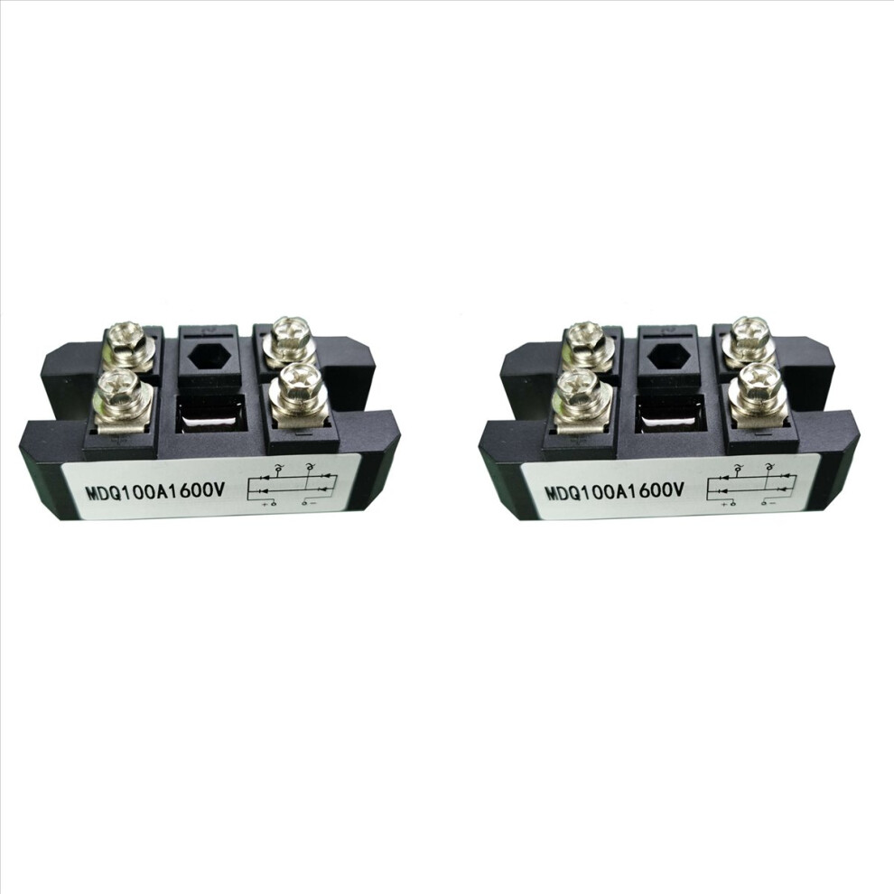 2X Mdq 100A-1600V Black Single-Phase Diode Bridge 4851335380604