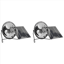 2X 5W 5V Solar Panel Powered Fan, Mini Portable Ve