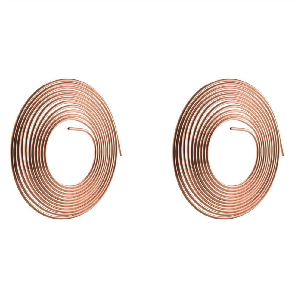 2Pcs 25Ft 7.62M Tube Nuts Car Roll Coil Of 1/4 Inc 4851335397503