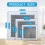 Drywall Repair Kit 24Pcs Aluminum Wall Patch Kit, 9