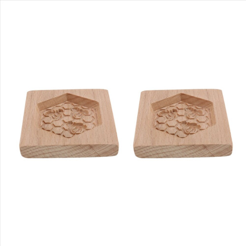 2X Cookie Mold Shortbread Wooden Biscuit Cutter Gi 1