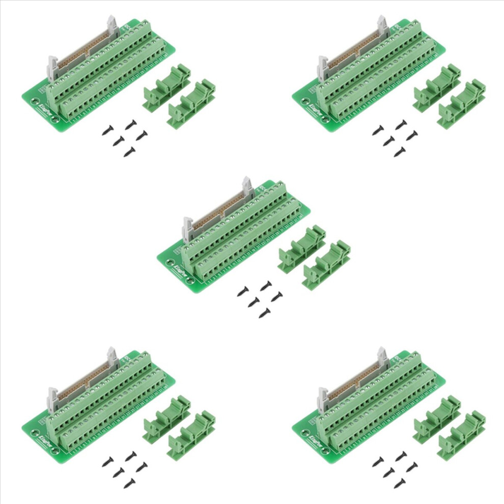 5X Idc40p 40Pin Connector Strip Breakout Board Ter 4851335302064