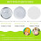 200 Sets Round Button Parts Blank Making Supplies 7