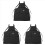 3X B Black Professional Stylist Apron Waterproof H 1