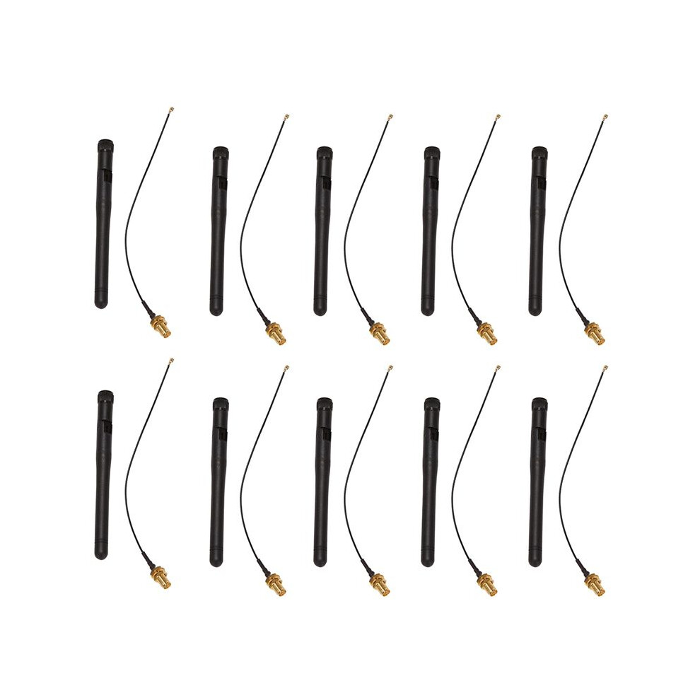 10X 433Mhz Antenna 5Dbi Gsm Rp-Sma Plug Rubber Wat 4851335371053