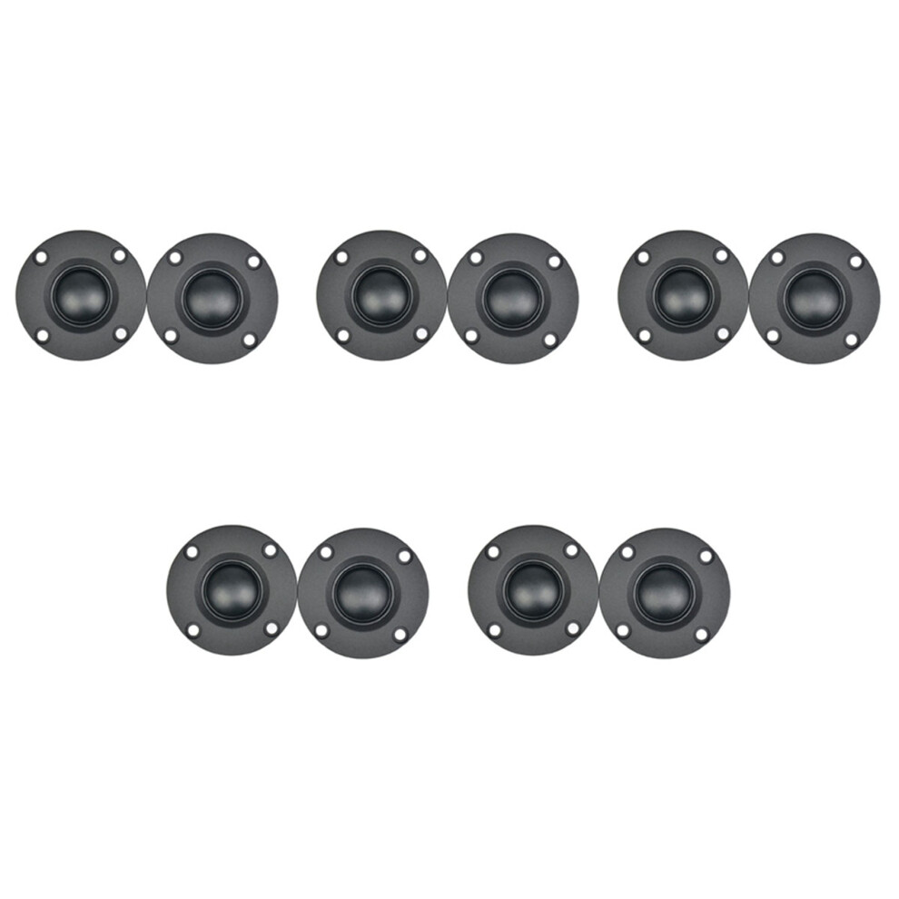 10Pcs 6Ω 30W Silk Film Soft Dome Tweeter Spe Black 4851335326558