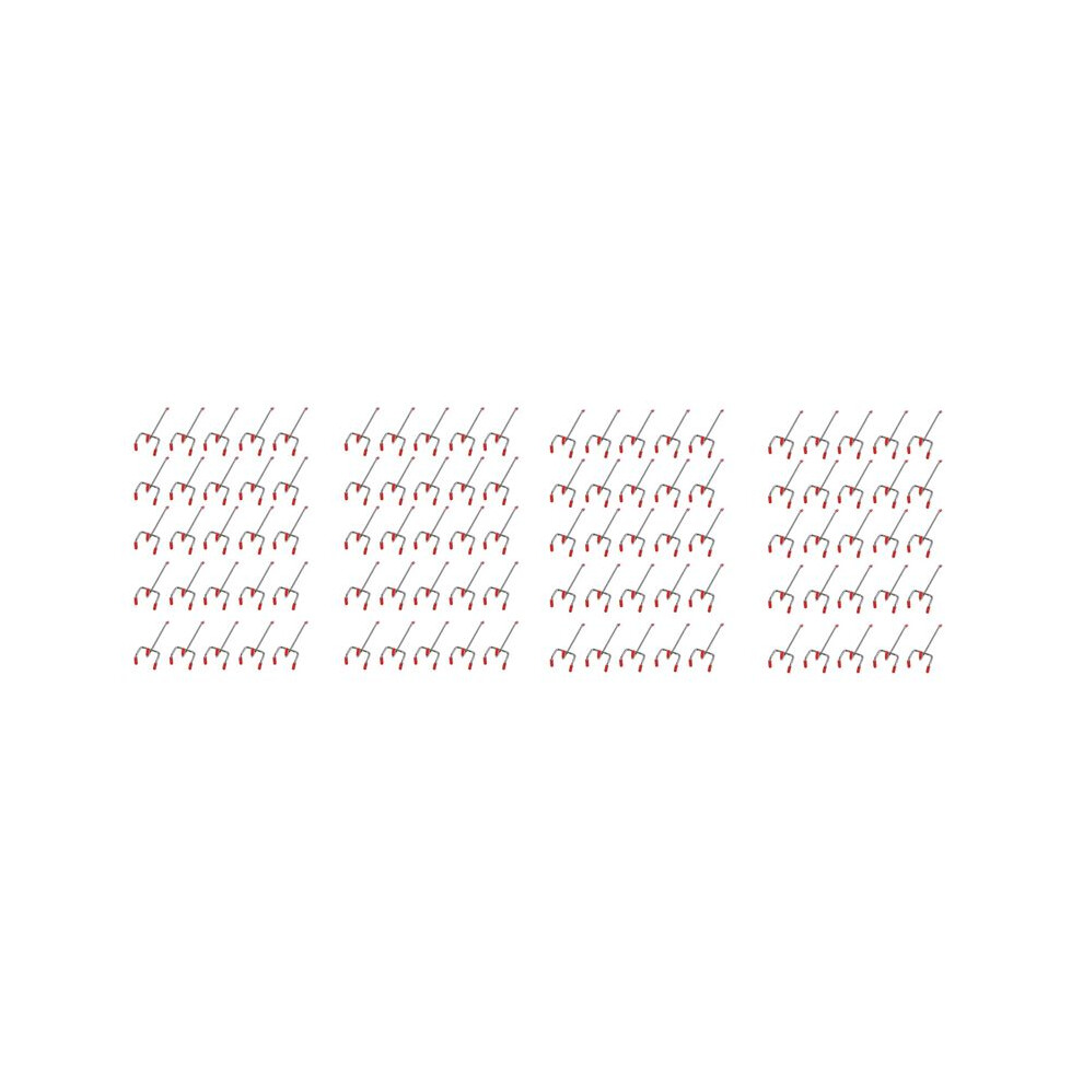 100Pcs 100Mm Pegboard Hooks Slat Wall Retail Displ 4851335363362