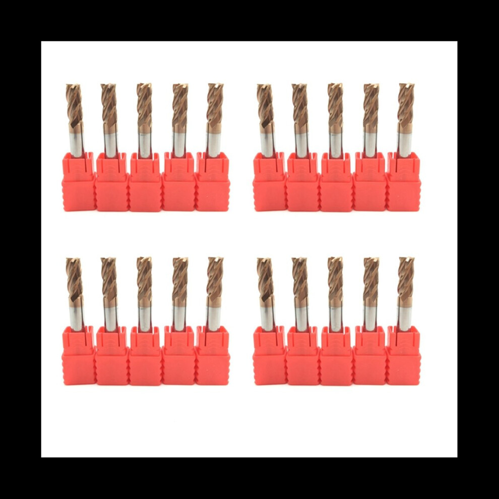 20Pcs 6Mm 4 Flute Carbide Endmills Cnc Milling Cut 4851335306406