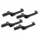 4X Black Plastic Engine Water Pipe to Cylinder Hea 2