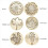 Wax Seal Stamp Set, 12Pcs Botanical Sealing Brass 4