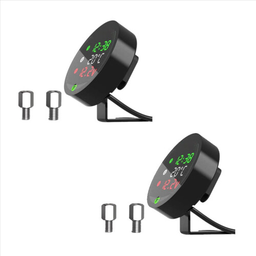 2X 5 in 1 Water Temperature USB Rechargeable Time
