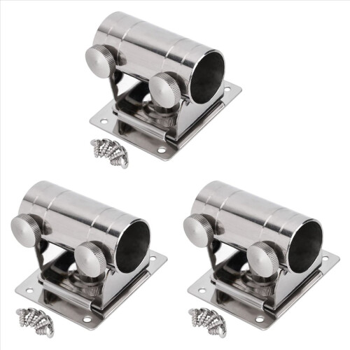 3X Fishing Umbrella Base Stand, Adjustable Stainle