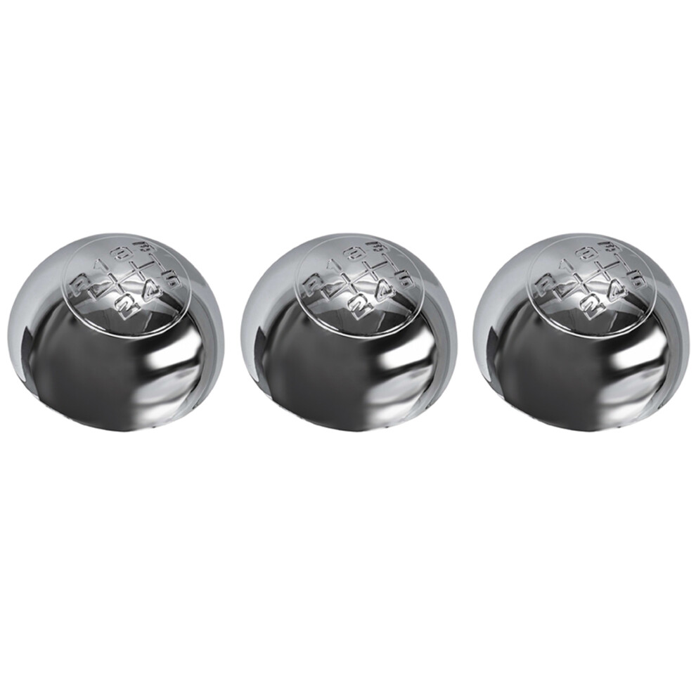 3X 6 Speed Chrome Gear Shift Knob Cap Cover Shifte 4851335326244