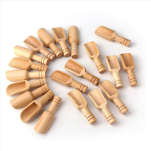 80 Pcs Mini Wooden Spoon, Bath Salt Candy Washing 2
